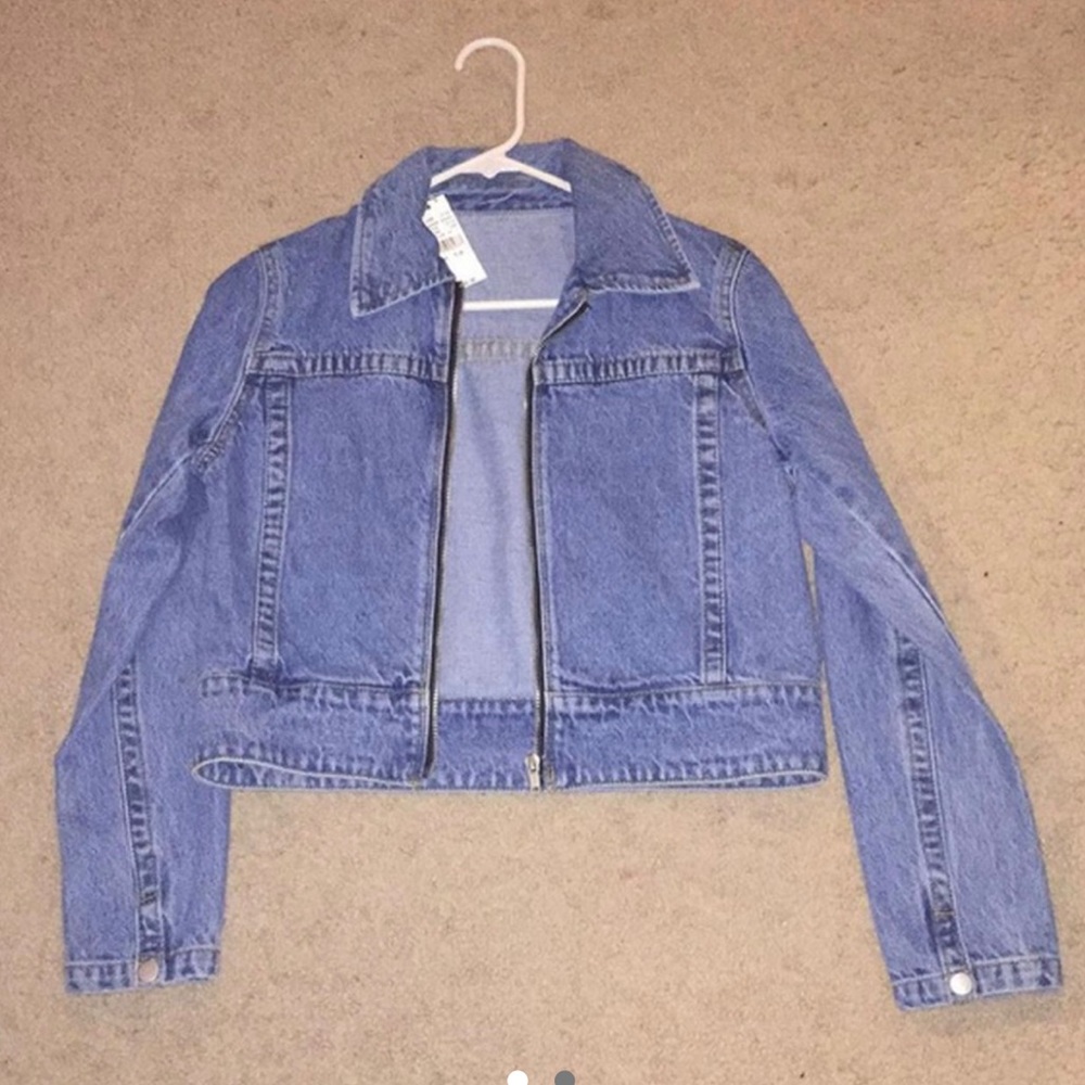 Brandy Melville Zip up Jean Jacket